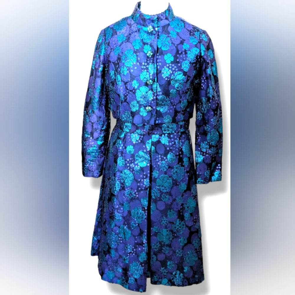 Vintage Oscar de la Renta Brocade evening dress - Picture 6 of 15